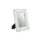 White Marble with Gold Inlay 5x7 Photo Frame