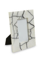 White and Black Marble 4 x 6 Small Photo Frame