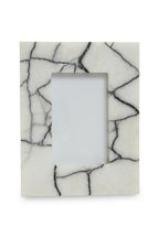 White and Black Marble 4 x 6 Small Photo Frame