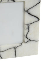 White and Black Marble 4 x 6 Small Photo Frame
