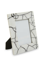 White and Black Marble 5In x 7In Large Photo Frame