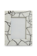 White and Black Marble 5In x 7In Large Photo Frame