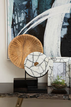 White and Black Marble 5In x 7In Large Photo Frame