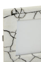 White and Black Marble 5In x 7In Large Photo Frame