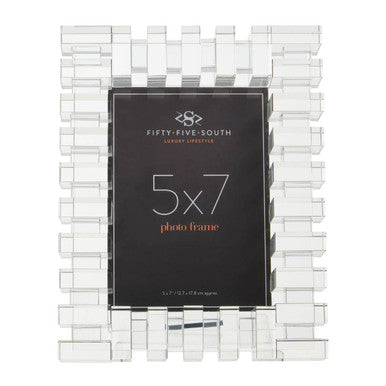 5In x 7In Crystal Glass Photo Frame