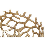 Small Gold Finish Coral Effect Bowl