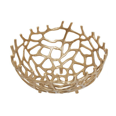 Large Coral Effect Bowl