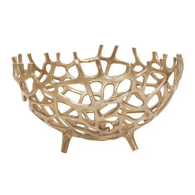Large Coral Effect Bowl