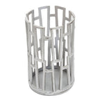 Small Silver Finish Candle Holder