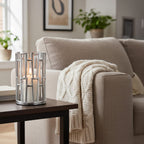 Small Silver Finish Candle Holder