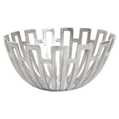 Large Silver Finish Bowl