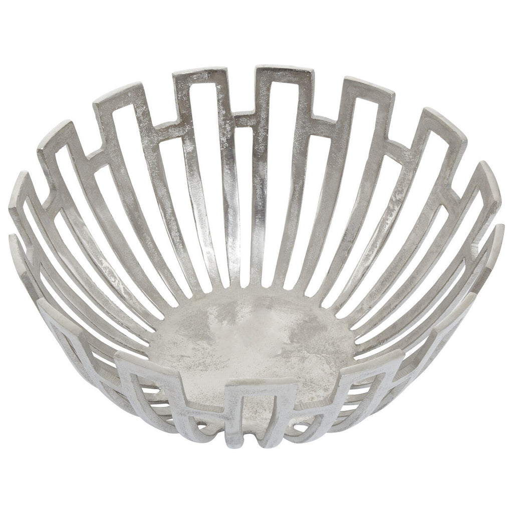 Large Silver Finish Bowl
