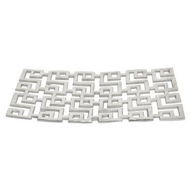Large Plate in Silver Finish