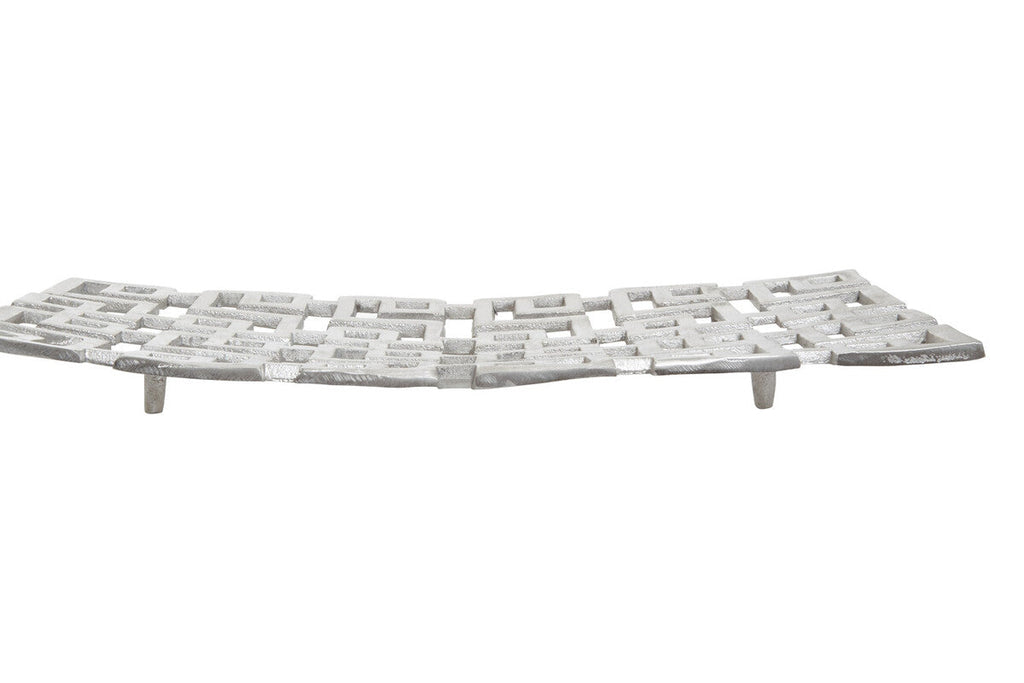 Large Plate in Silver Finish