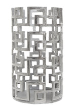 Large Candle Holder in Silver Finish