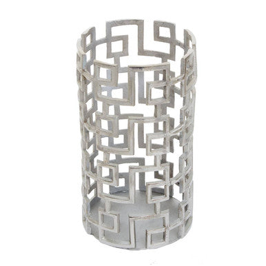Small Candle Holder in Silver Finish