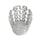 Small Candle Holder in Silver Finish