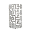 Small Candle Holder in Silver Finish