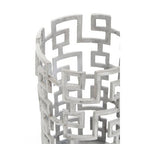 Small Candle Holder in Silver Finish