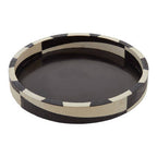 Black and White Round Tray
