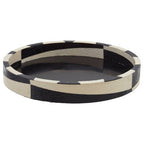 Black and White Round Tray