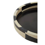 Black and White Round Tray