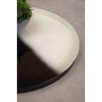 Set of Two Black and White Ombre Trays