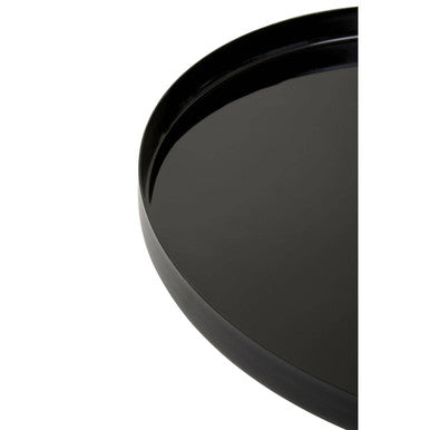 Set of Two Black and White Ombre Trays