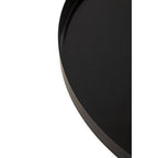Black and White Ombre Finish Round Side Table
