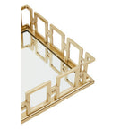 Rectangle Gold Mirror Tray