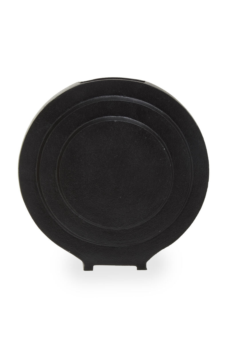 Round Matt Black Finish Vase