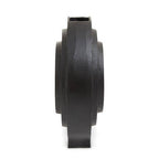 Round Matt Black Finish Vase