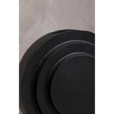 Round Matt Black Finish Vase