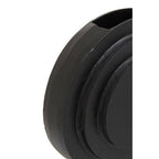 Round Matt Black Finish Vase