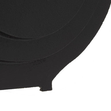 Round Matt Black Finish Vase