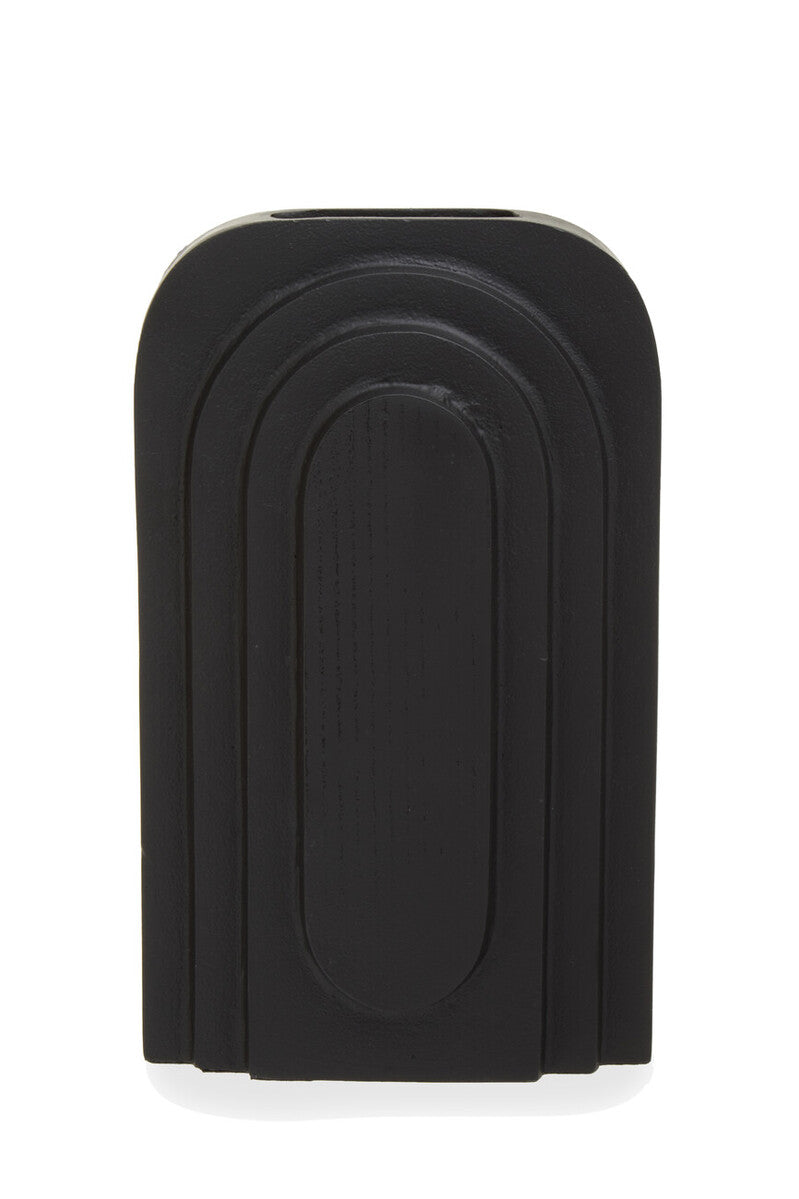 Tall Matt Black Finish Vase