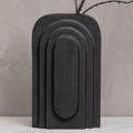Tall Matt Black Finish Vase