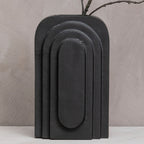 Tall Matt Black Finish Vase