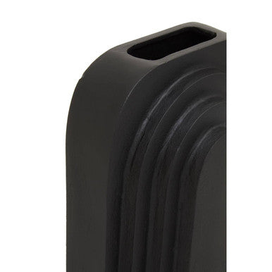 Tall Matt Black Finish Vase