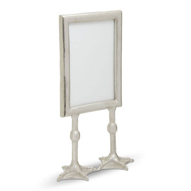Duck Feet Silver Finish 5In x 7In Portrait Photo Frame