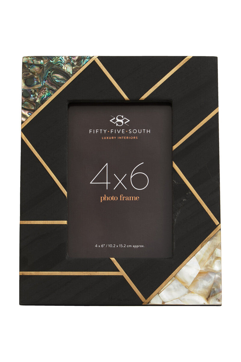 Pearl & Gold Inlay Small Photo Frame