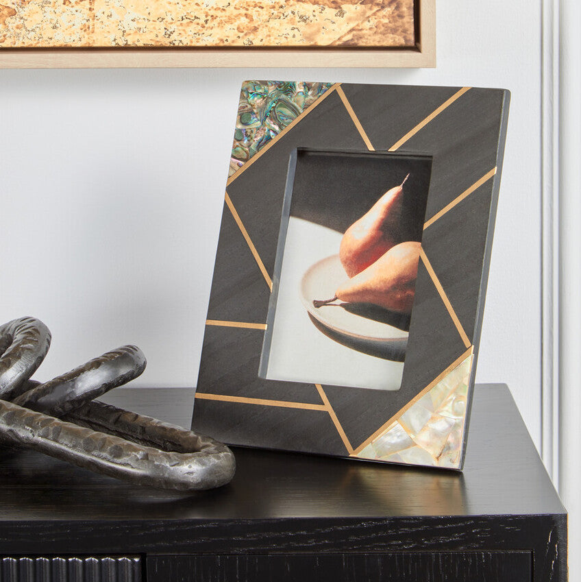 Pearl & Gold Inlay Small Photo Frame