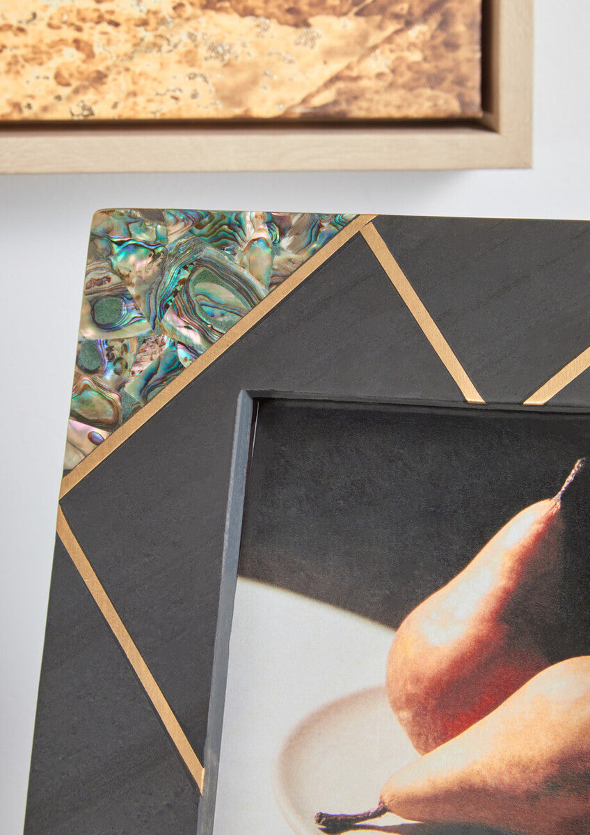 Pearl & Gold Inlay Small Photo Frame