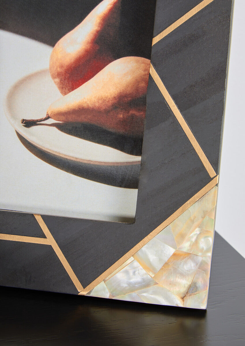 Pearl & Gold Inlay Small Photo Frame