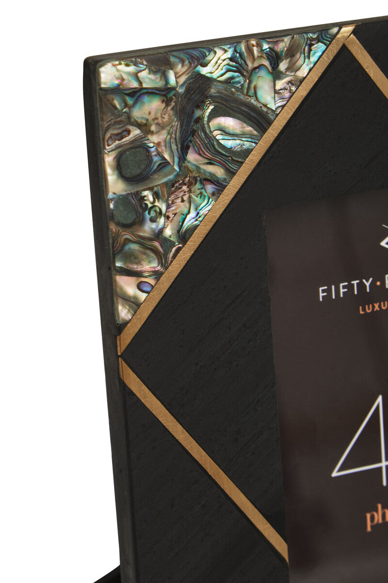 Pearl & Gold Inlay Small Photo Frame
