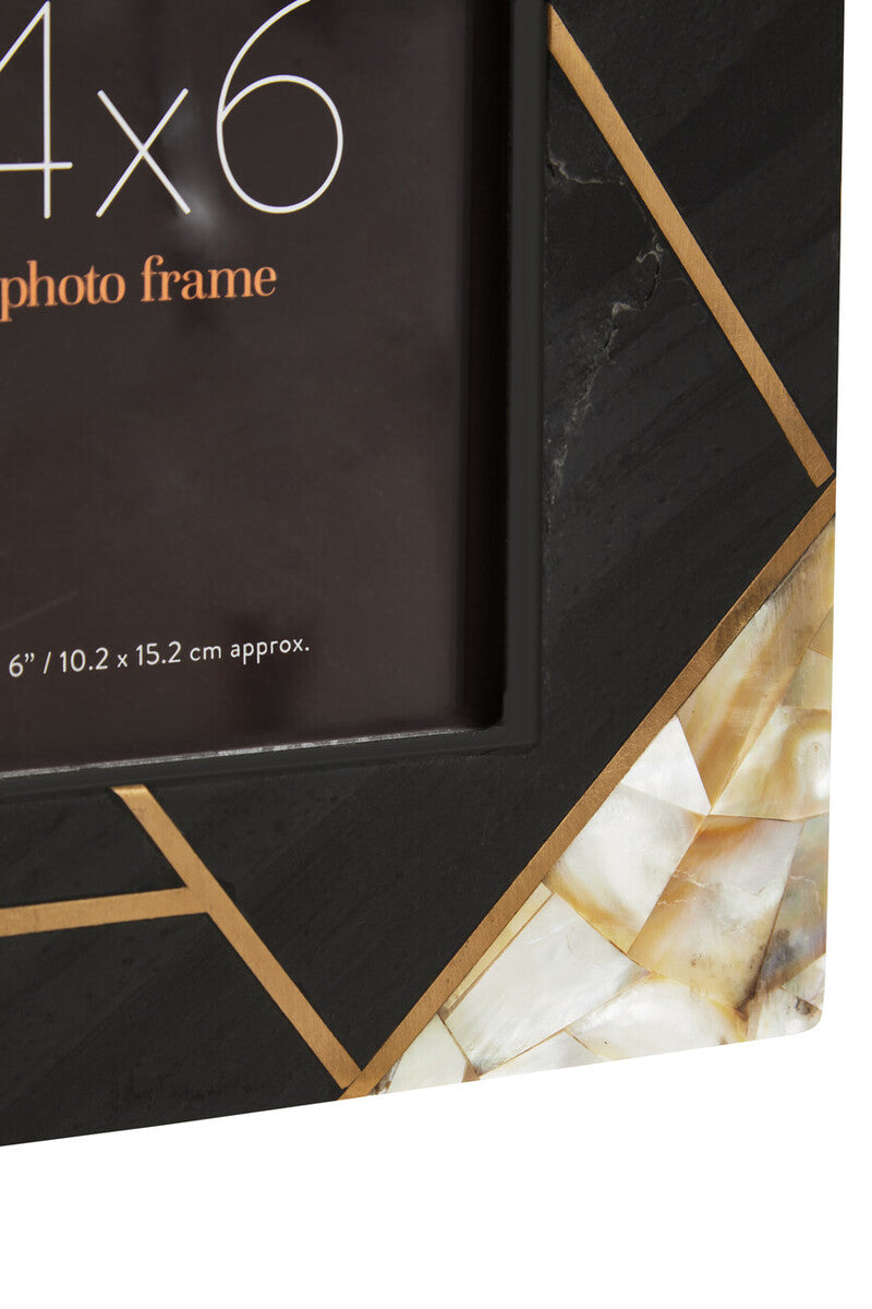Pearl & Gold Inlay Small Photo Frame