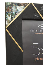 5In X 7In Mother of Pearl and Gold Inlay Large Photo Frame