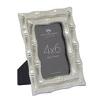 Silver Finish Bamboo Effect 4 x 6 Photo Frame
