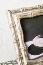 Silver Finish Bamboo Effect 4 x 6 Photo Frame