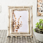 Silver Finish Bamboo Effect 5In x 7In Photo Frame